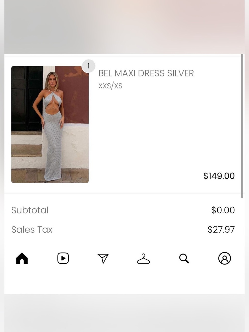 Outcast BEL MAXI DRESS SILVER - Picture 11 of 11